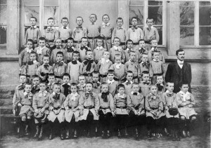 Photo de classe aux écoles Schneider